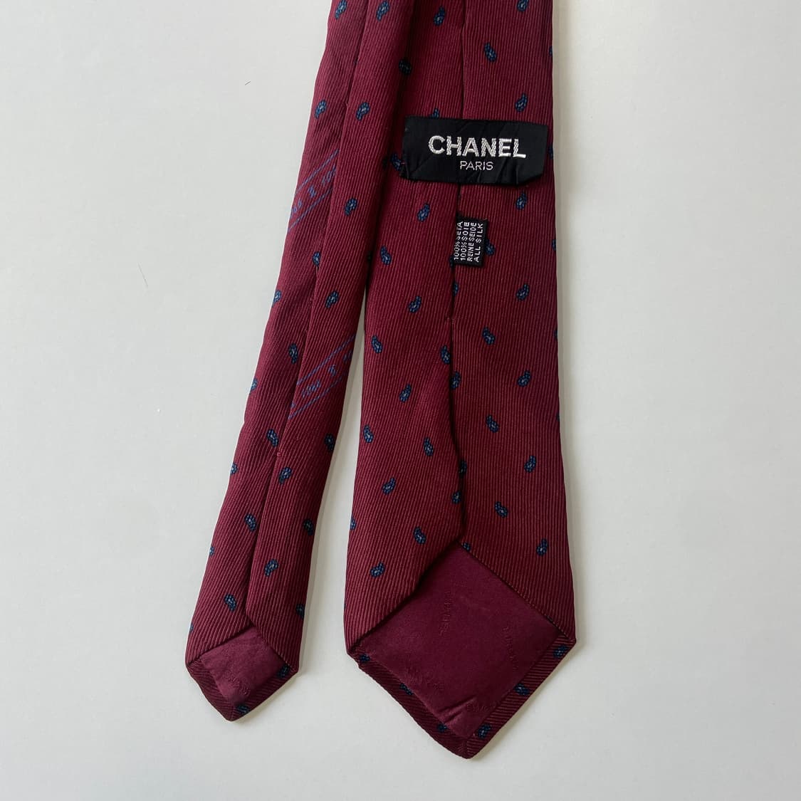 샤넬(CHANEL)  심플로고  명품 정품 넥타이 상품이미지3