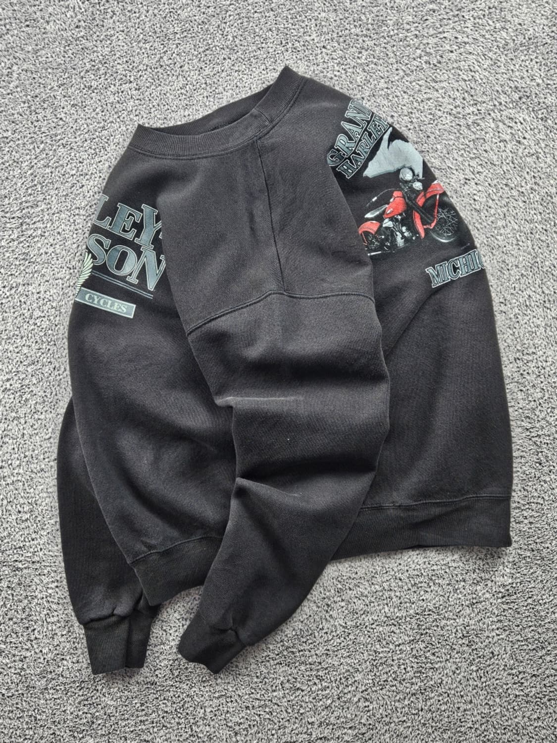 할리데이비슨 그랜드래피즈 미시건 맨투맨 스웻 셔츠 ( M )/ 10956 상품이미지3