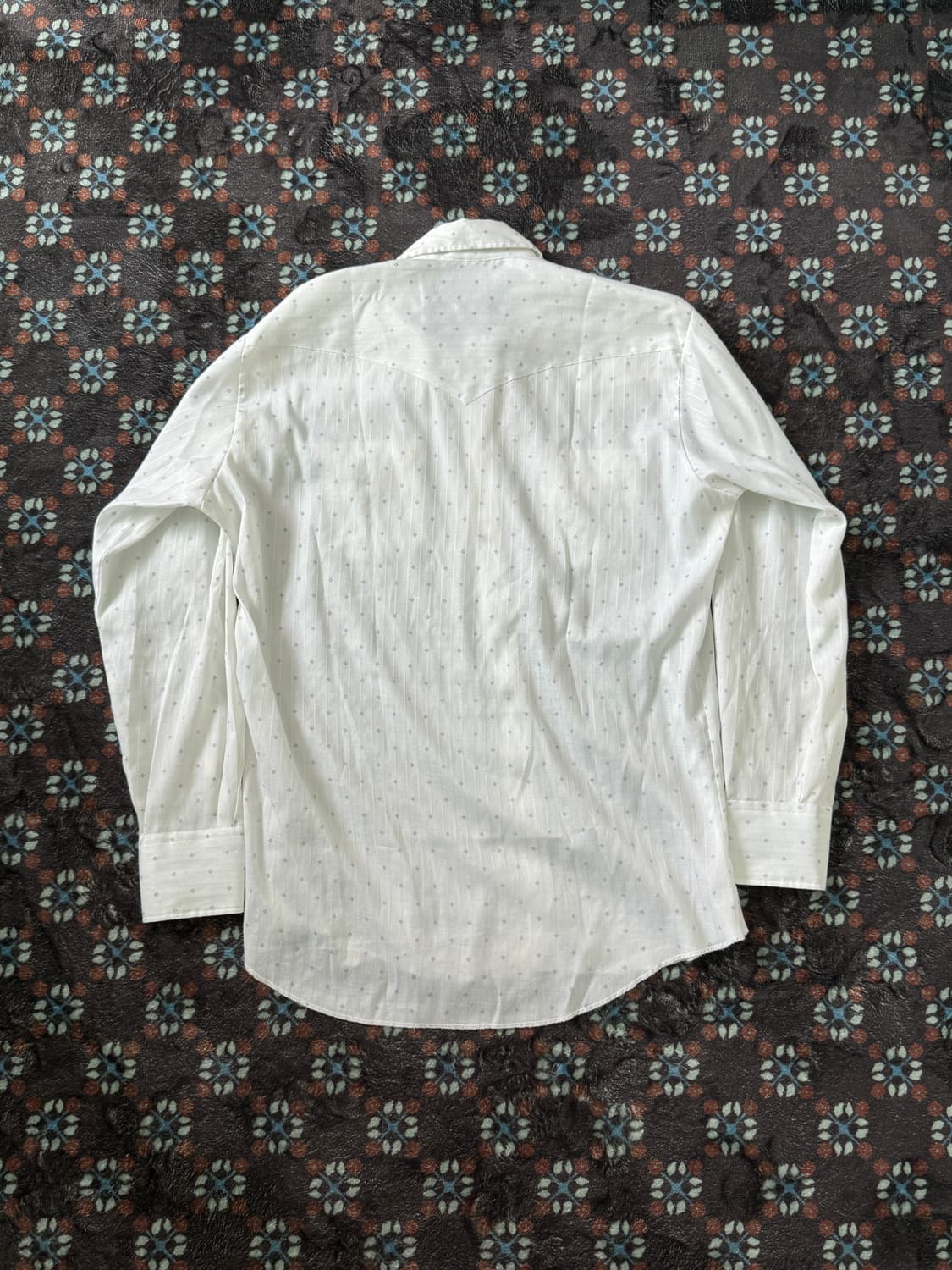 70s HbarC 화이트 웨스턴셔츠 USA 상품이미지7