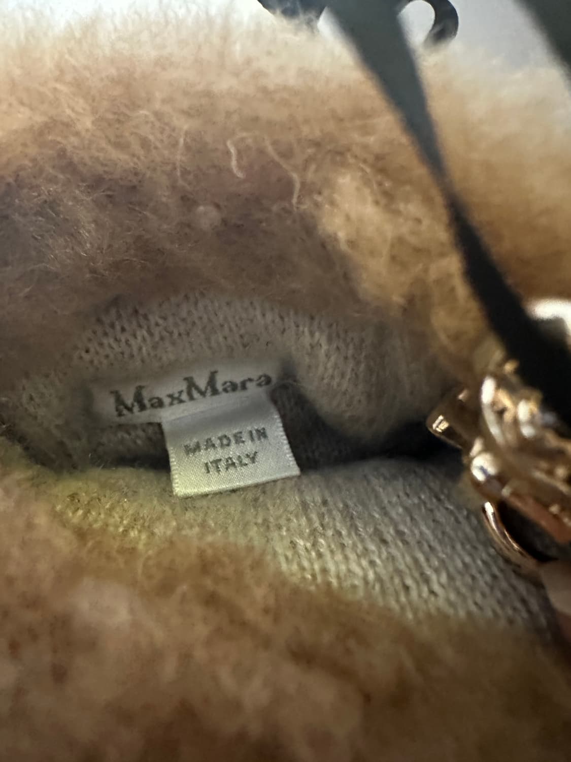 막스마라 테디베어 장갑카멜 정품 상품이미지3