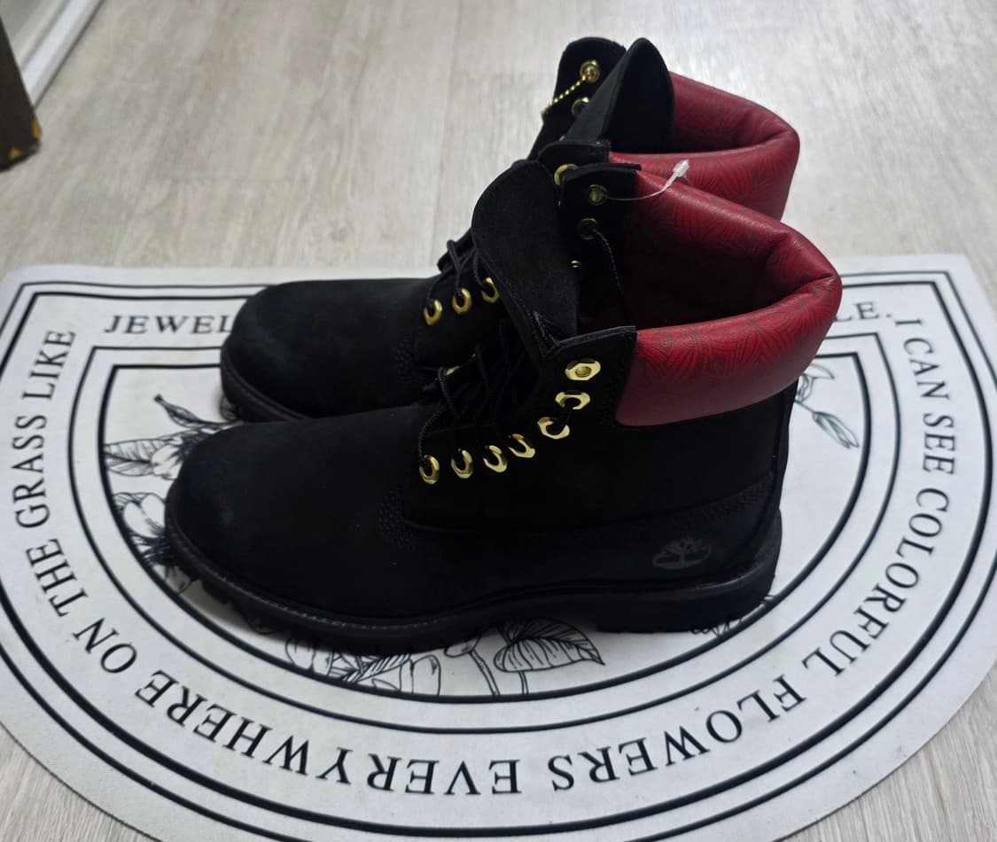 [250~255]팀버랜드 6인치 워터프루프 블랙레드부츠 상품이미지3