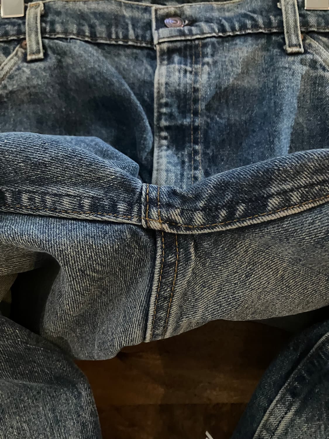 80s USA 빈티지 리바이스 505 오렌지탭 데님 팬츠 상품이미지8