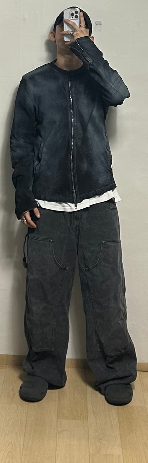 조르지오 브라토 페인팅 레더 자켓 상품이미지7