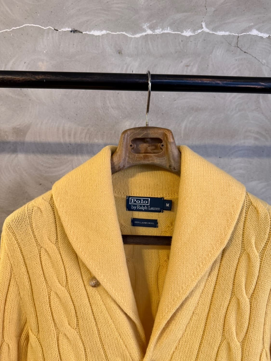 폴로 숄카라 케이블 가디건 남성100 상품이미지5