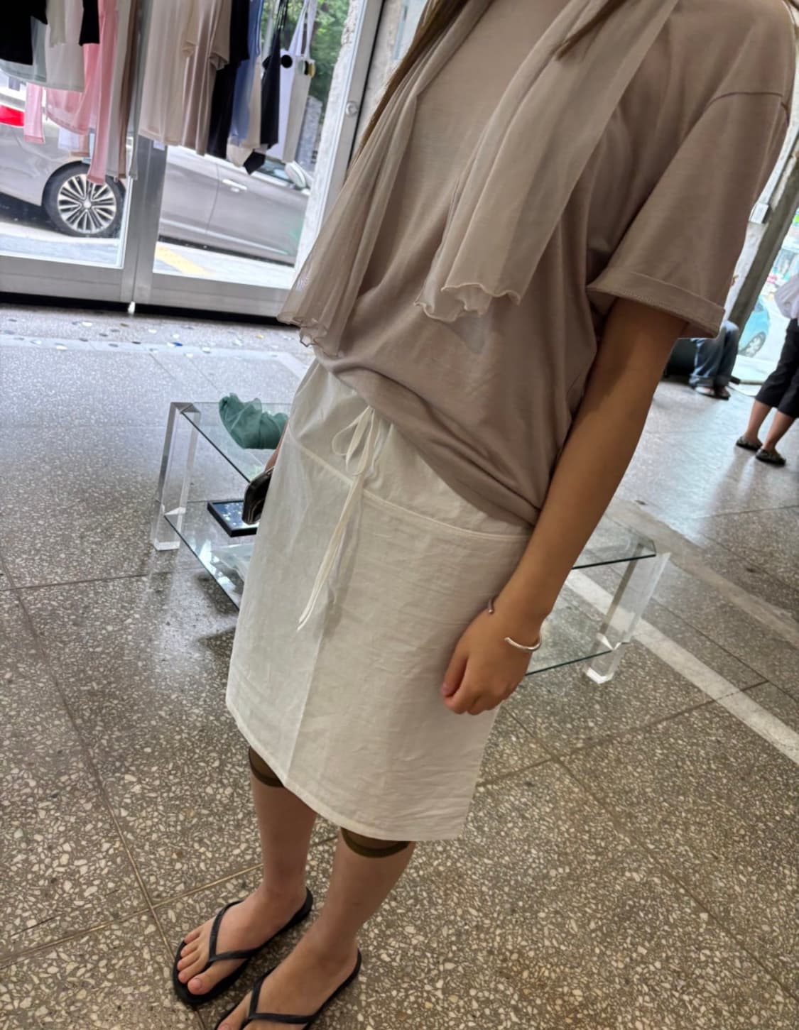 브리즈 아카이브 포플린 스커트+ 시어 카프리 팬츠 상품이미지1