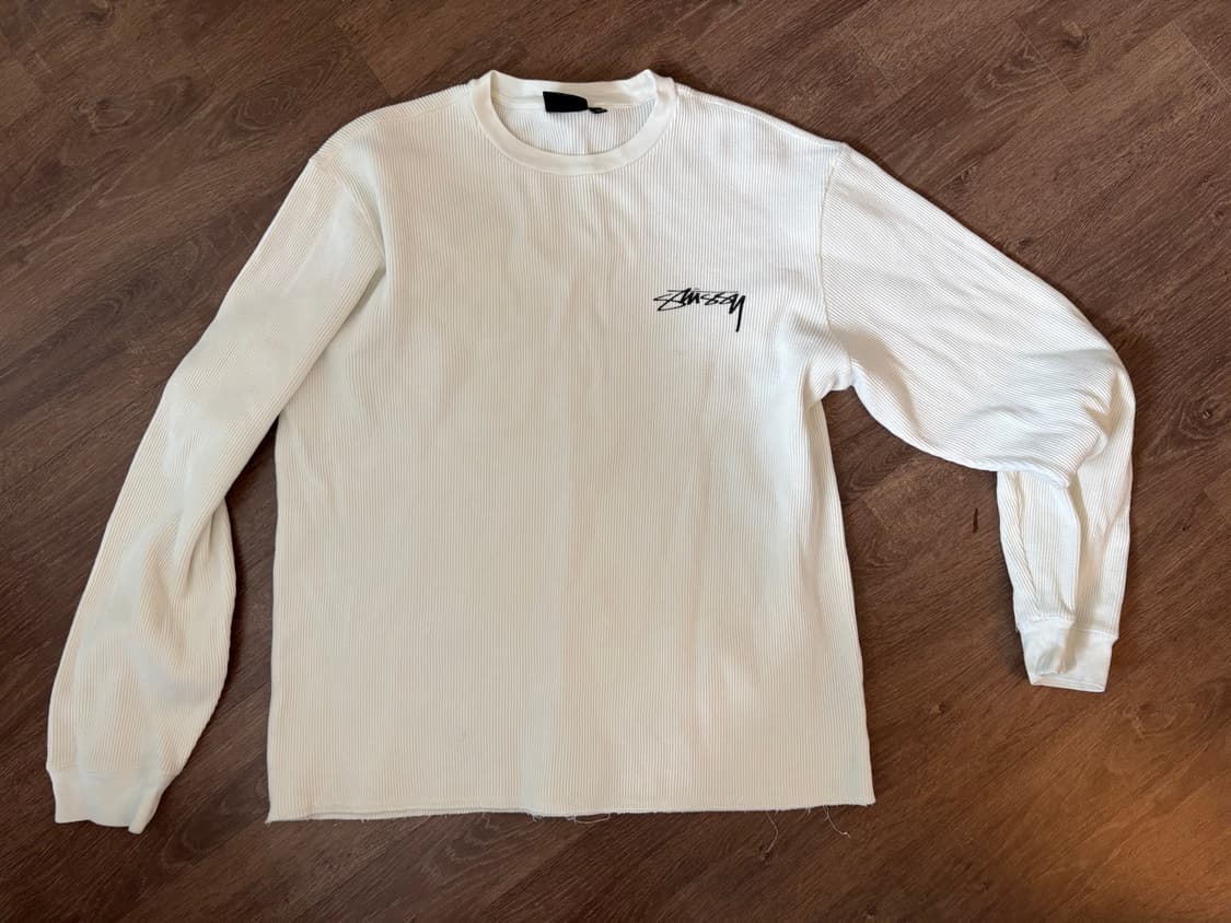 스투시 써멀 Stussy LS Thermal T-Shirt Natural 상품이미지1