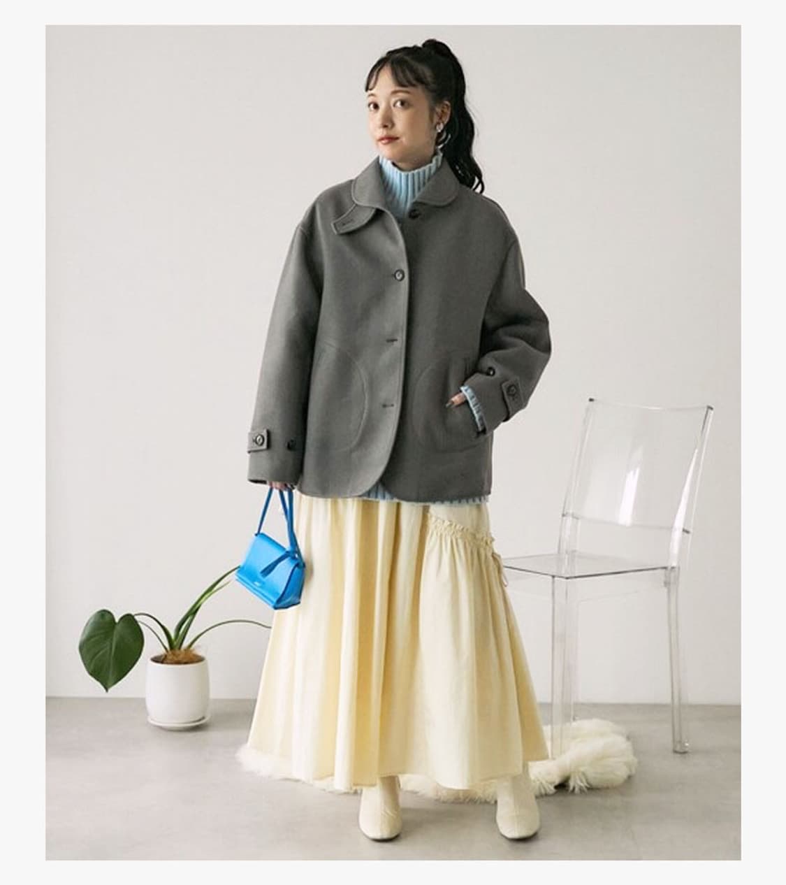 FREAK’S STORE - 24FW ROUND COLLAR COAT 상품이미지4