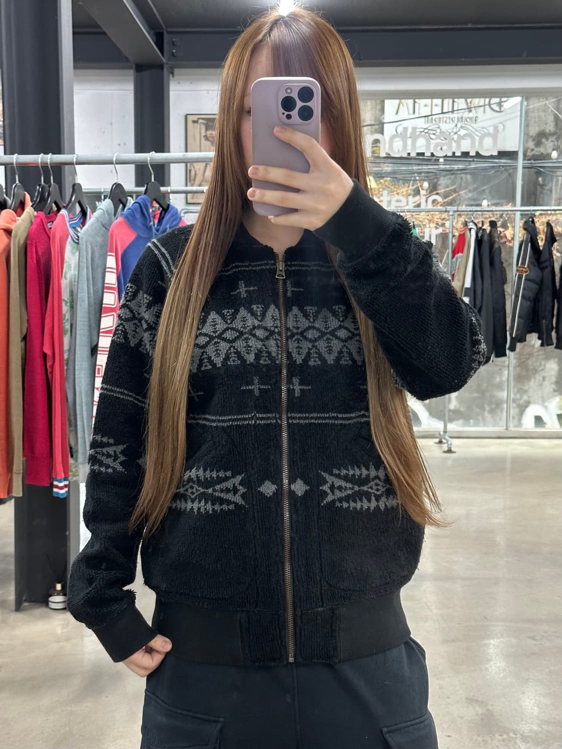 히스테릭글래머 히스걸 노르딕 헤비테리 바시티자켓 상품이미지3