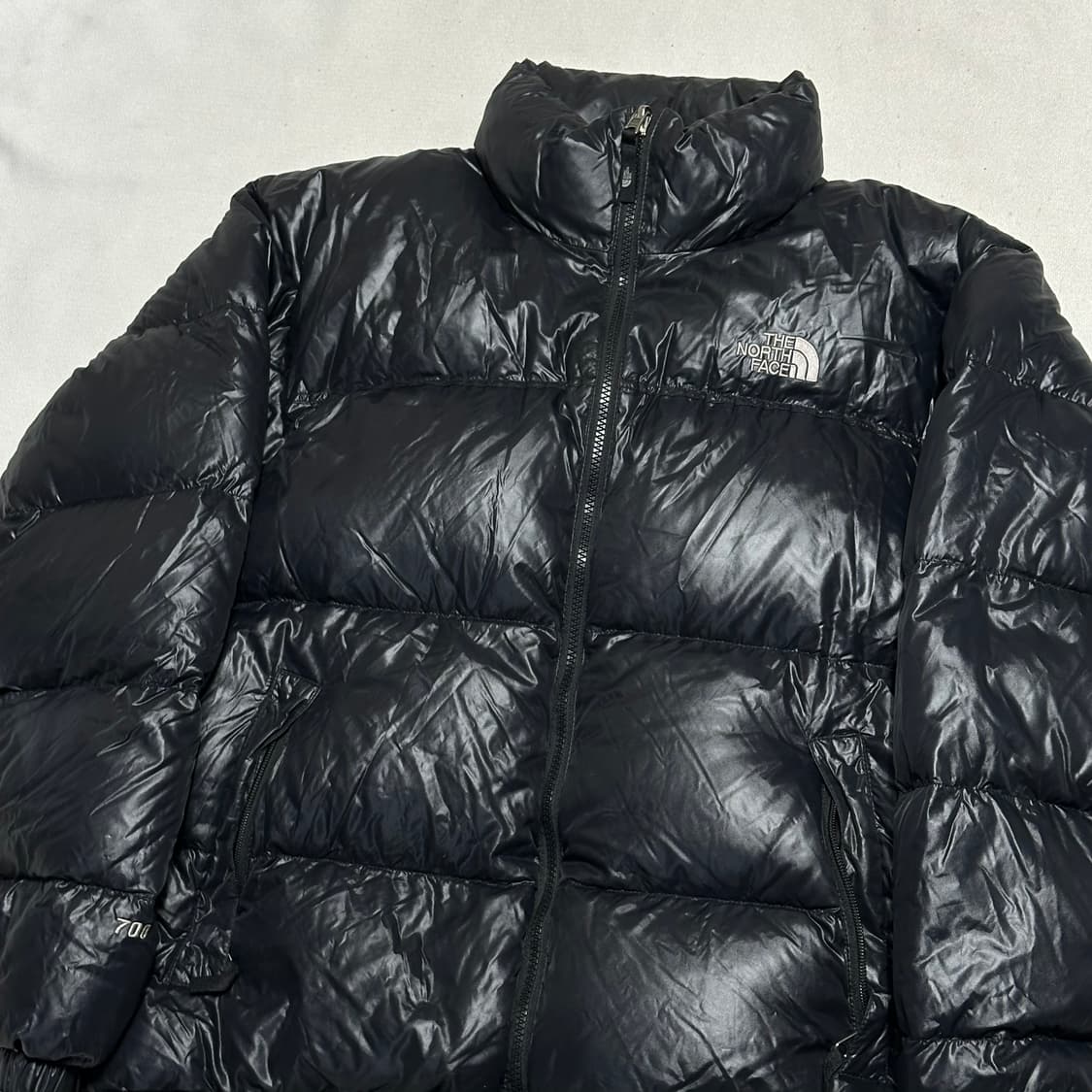 M 노스페이스 블랙 유광 700 눕시 패딩 상품이미지1