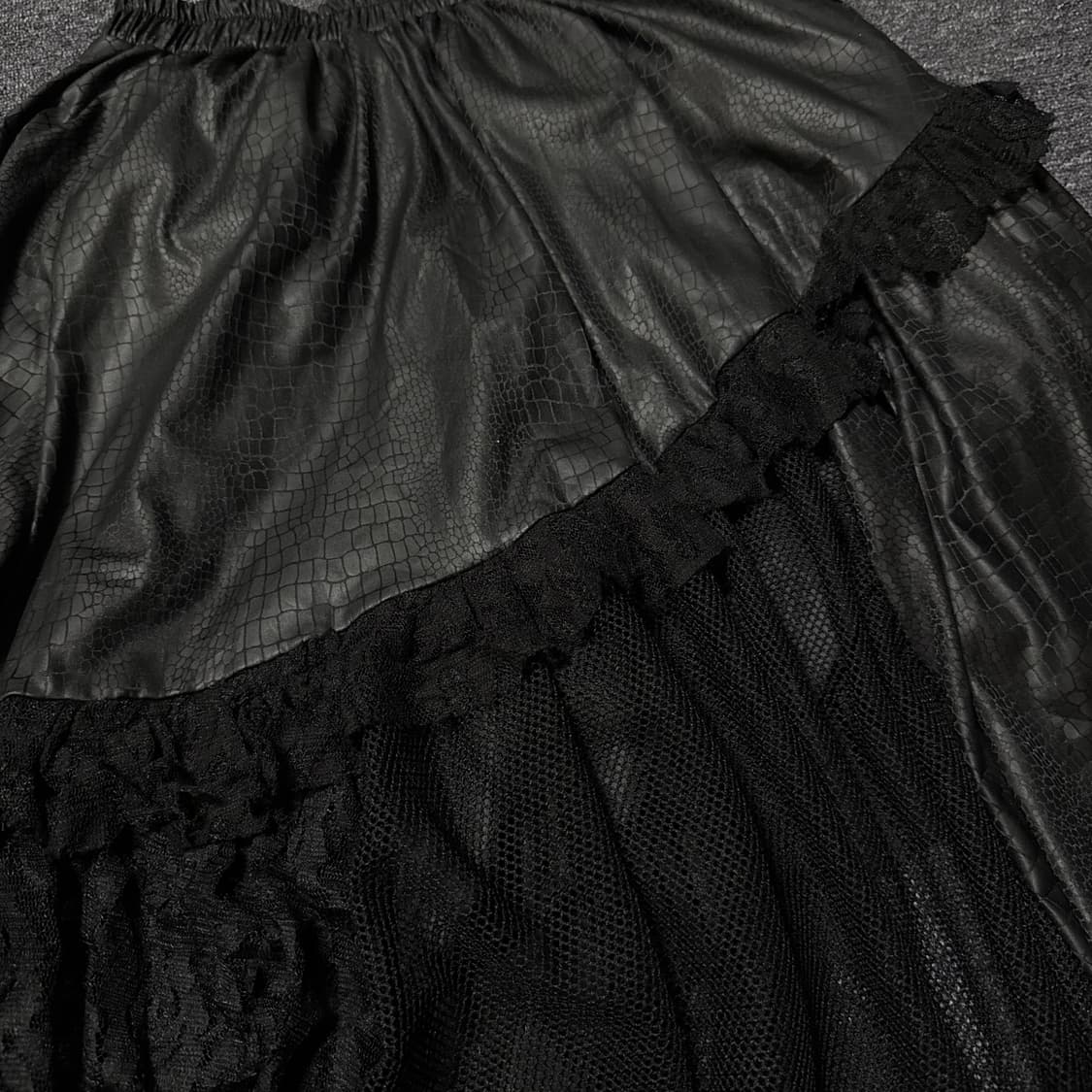 와이즈걸 빈티지 고스 펑크 스커트 상품이미지3