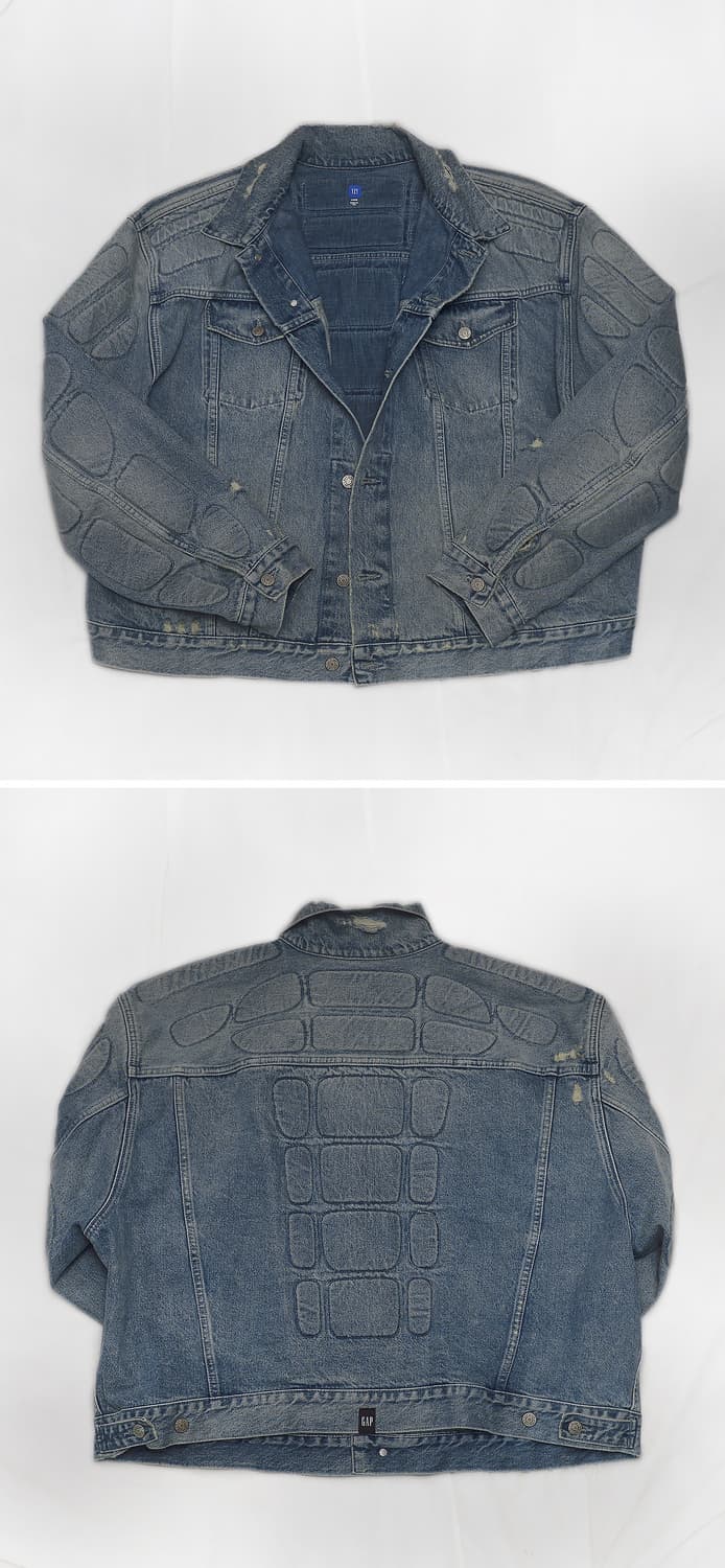 이지 갭 발렌시아가 패디드 데님 자켓 USA 메이드 (L / 105+) 상품이미지2