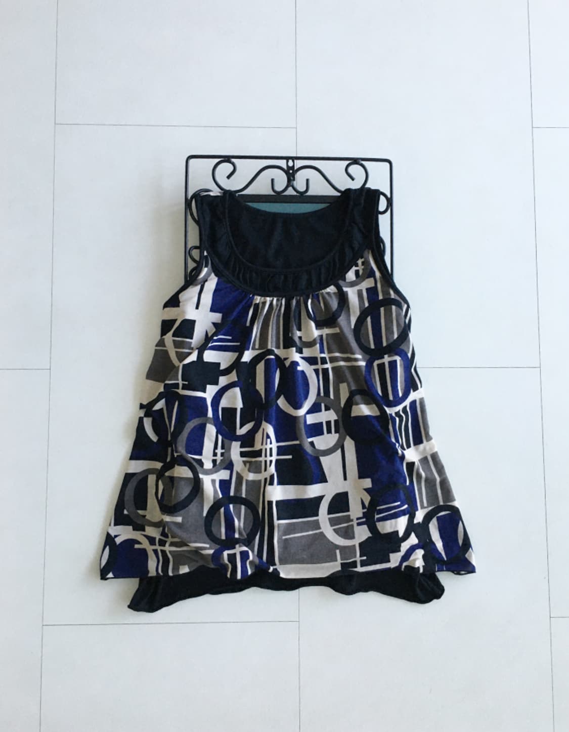 vintage geo print top 상품이미지2