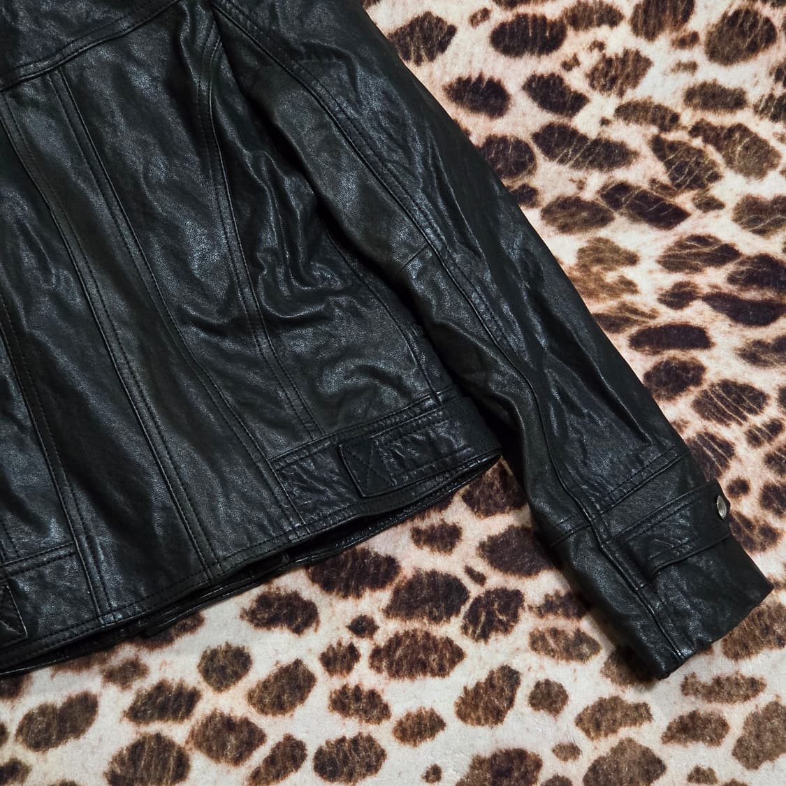 빈티지 펑크 양가죽 라이더 자켓 상품이미지7