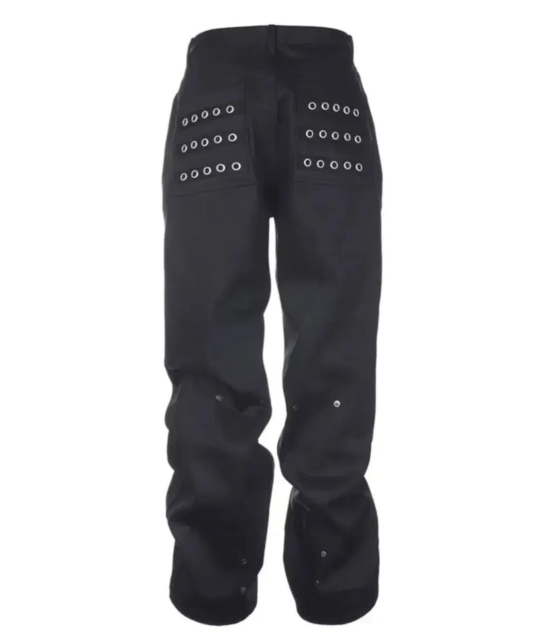 비엑세스 아일렛 버튼 블랙 진스 새상품 상품이미지1