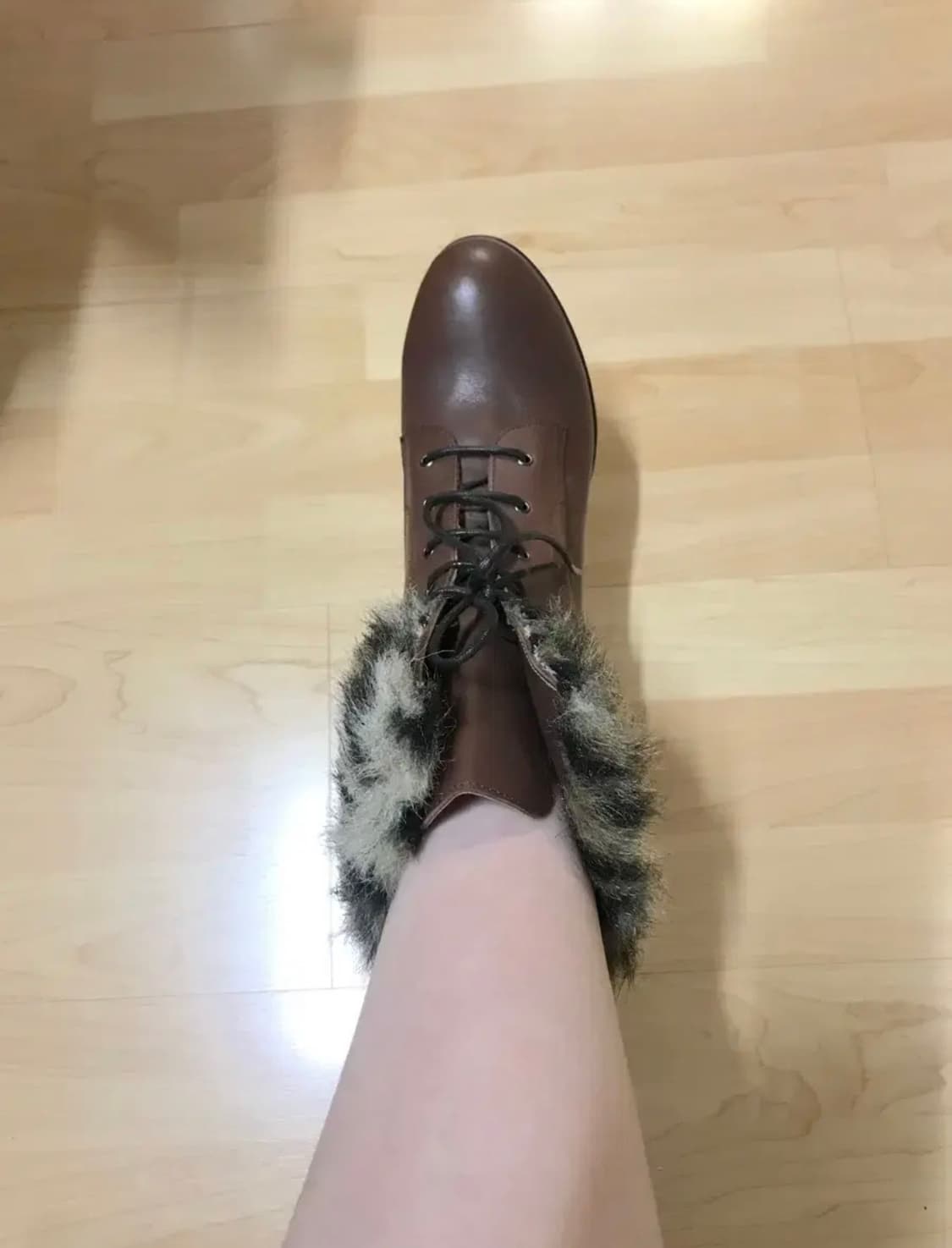 천연가죽 호피퍼장식 앵클부츠/ 워커힐/ 235/새거수준 상품이미지8