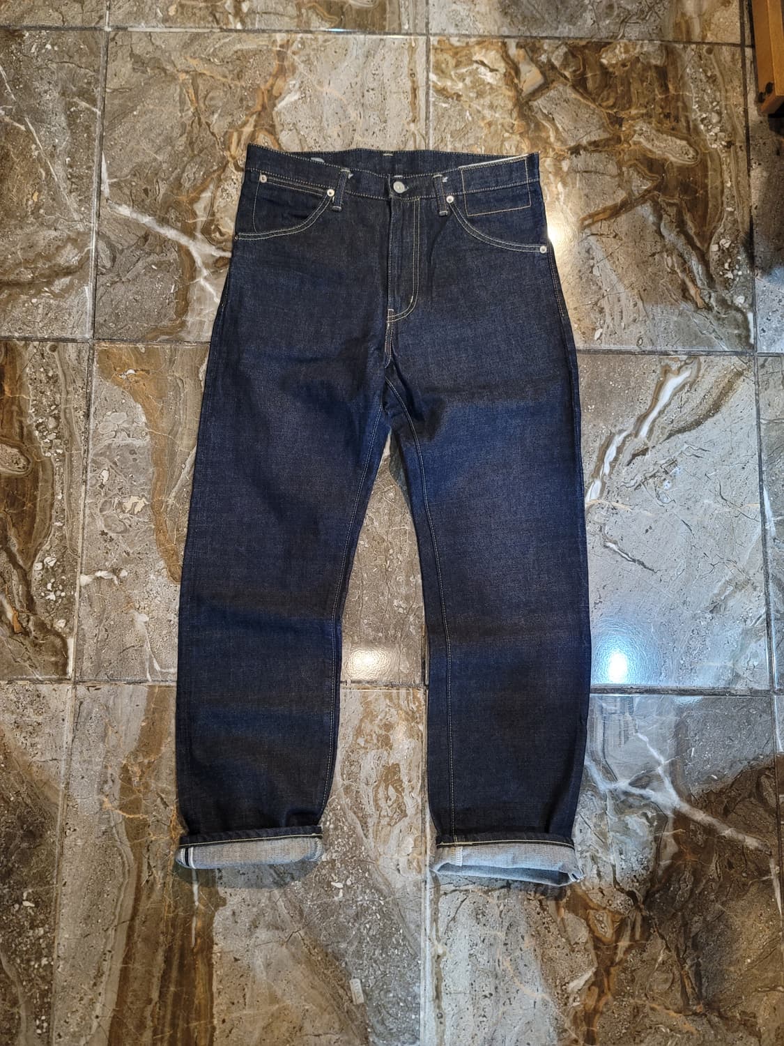 비즈빔 생지 셀비지 데님팬츠  상품이미지1