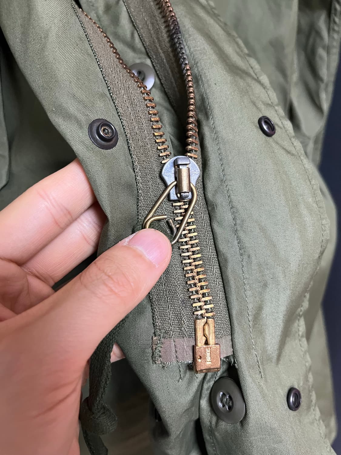 M65 피쉬테일 파카 오리지널 개파카 S 데드스탁 풀세트 상품이미지5