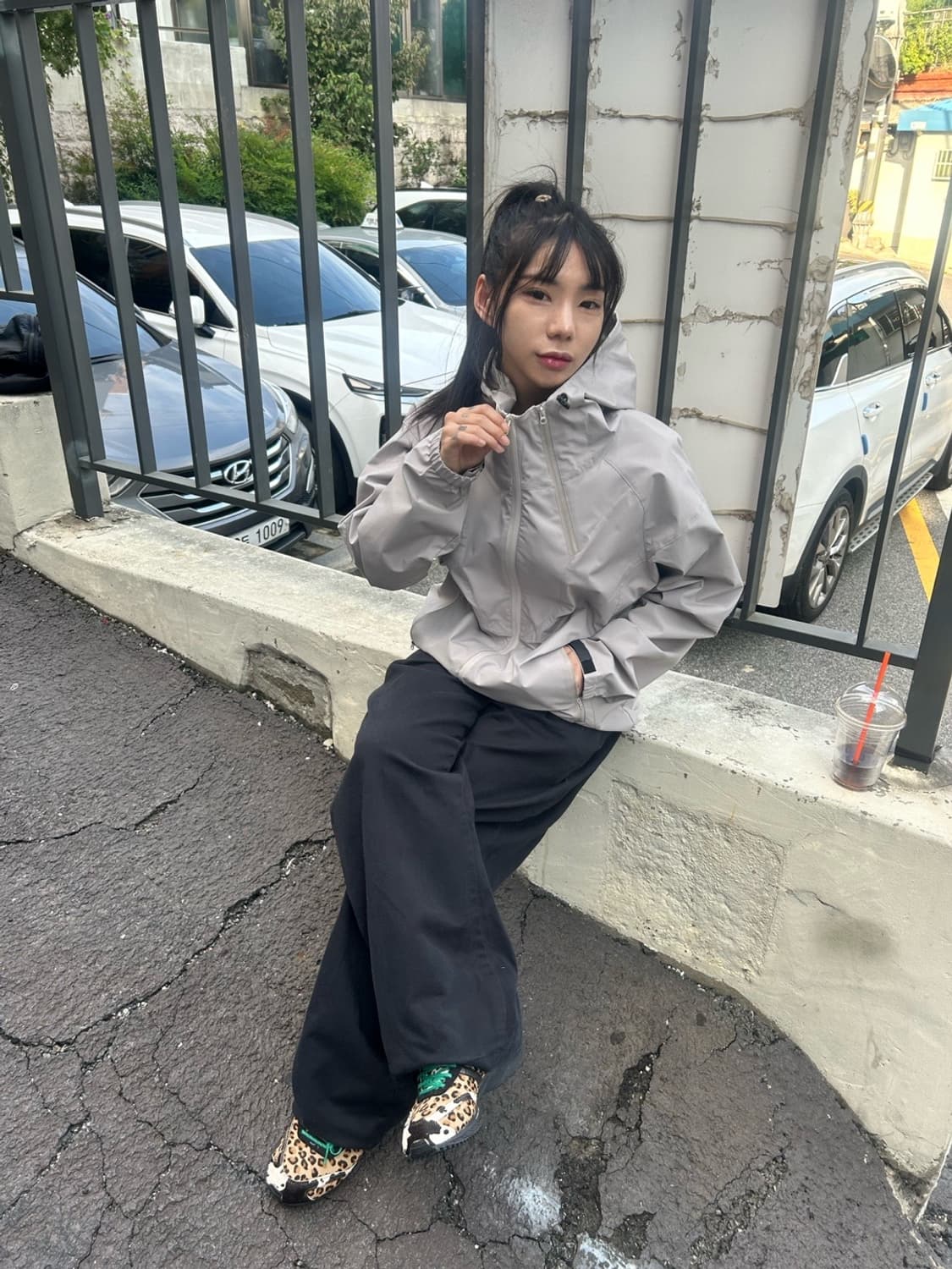[unisex] 스톰가드 고어텍스 윈드브레이커- grey 상품이미지4