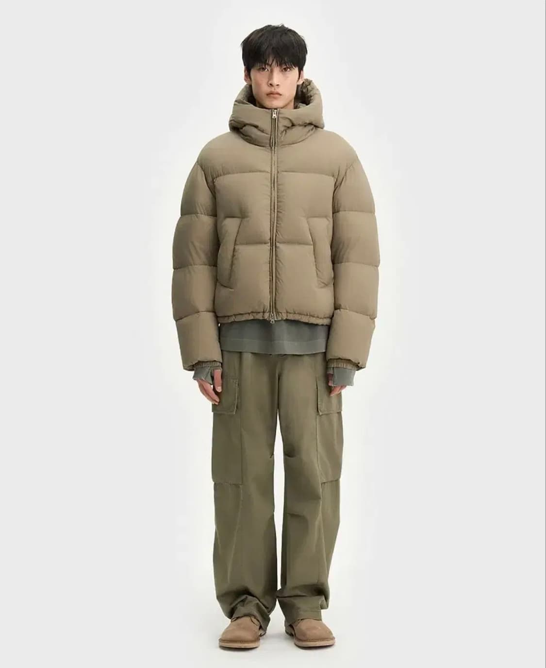 [04] 벨리에 마낭 구스다운 카키 상품이미지1