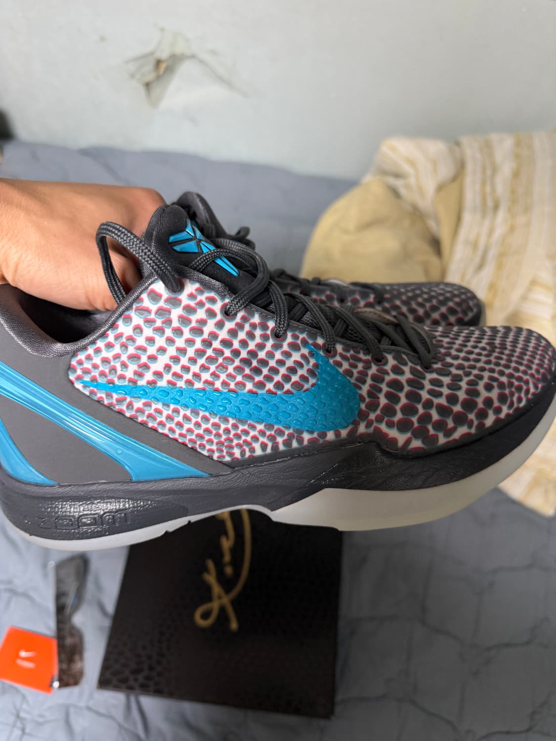 나이키 코비6 프로트로 3D 265사이즈 실착1회 새상품급 판매 상품이미지4