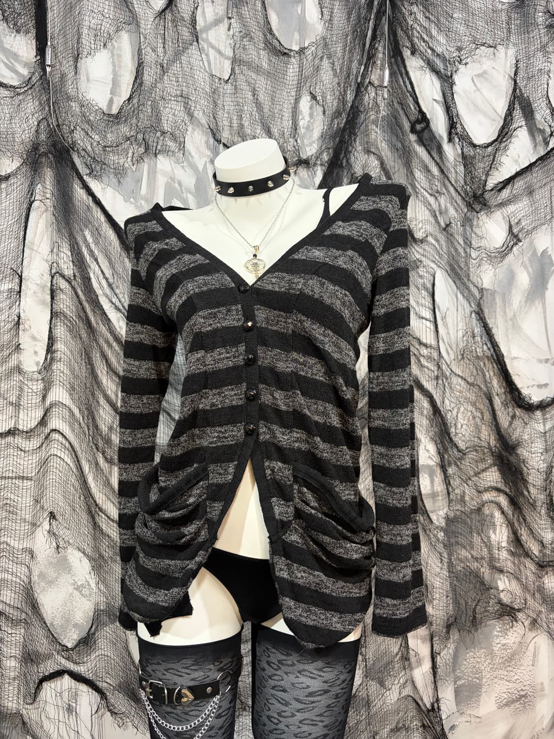 Rockchic stripe pocket Cardigan 상품이미지7