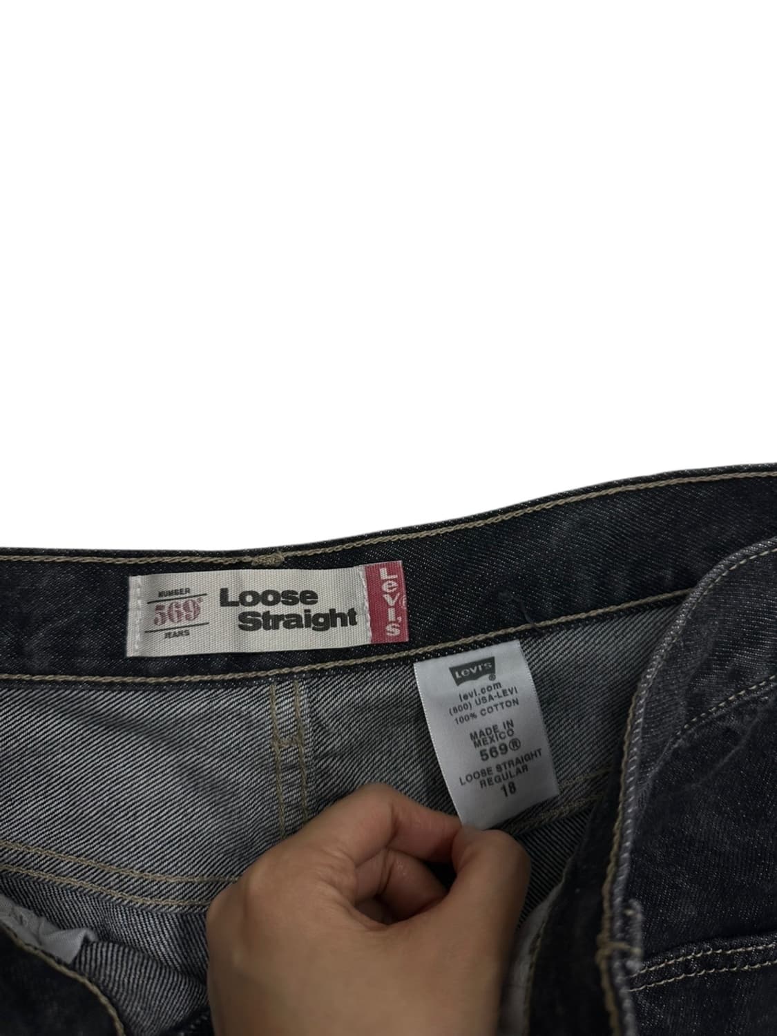 00s 리바이스 569 블랙데님 (29)  상품이미지8