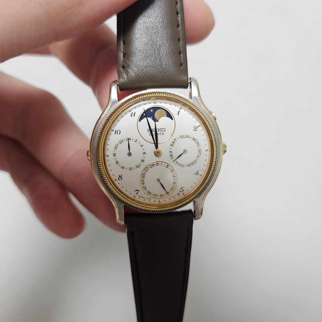 [오버홀완료] 90s Seiko Moonphase 시계 세이코 문페이즈 상품이미지1