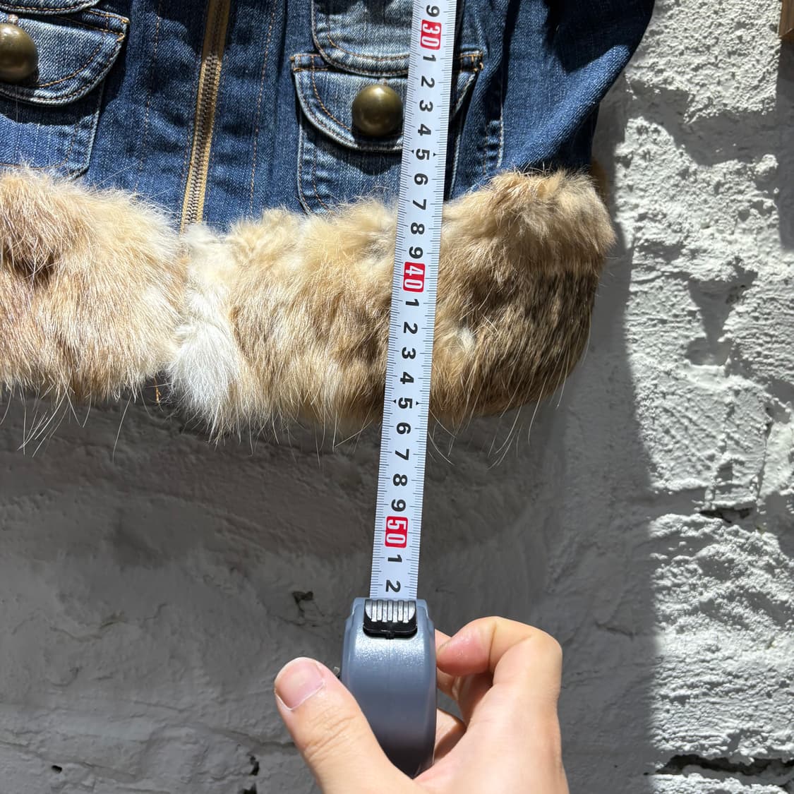 6포켓 빈티지 토끼털 데님 베스트 상품이미지6