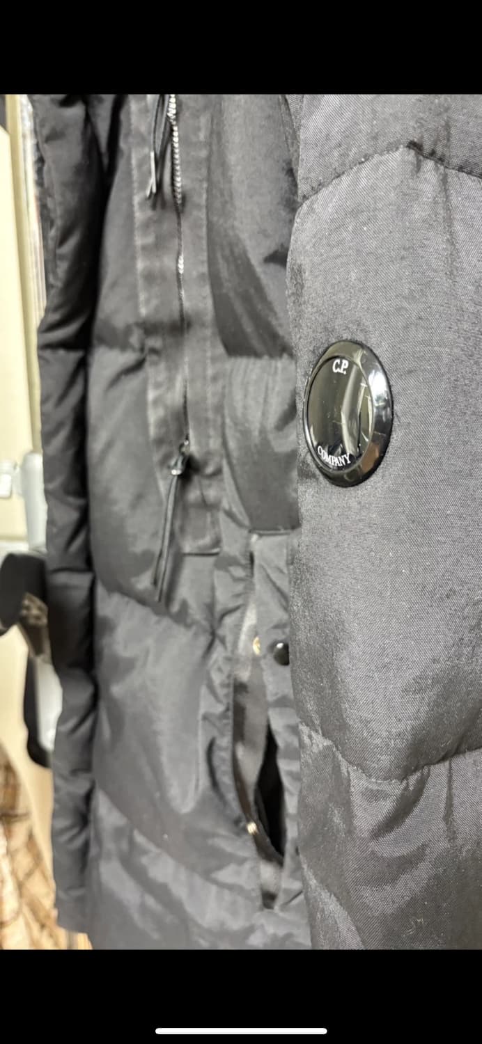 CP컴퍼니 테일러 P 블랙 다운 자켓 100 상품이미지3