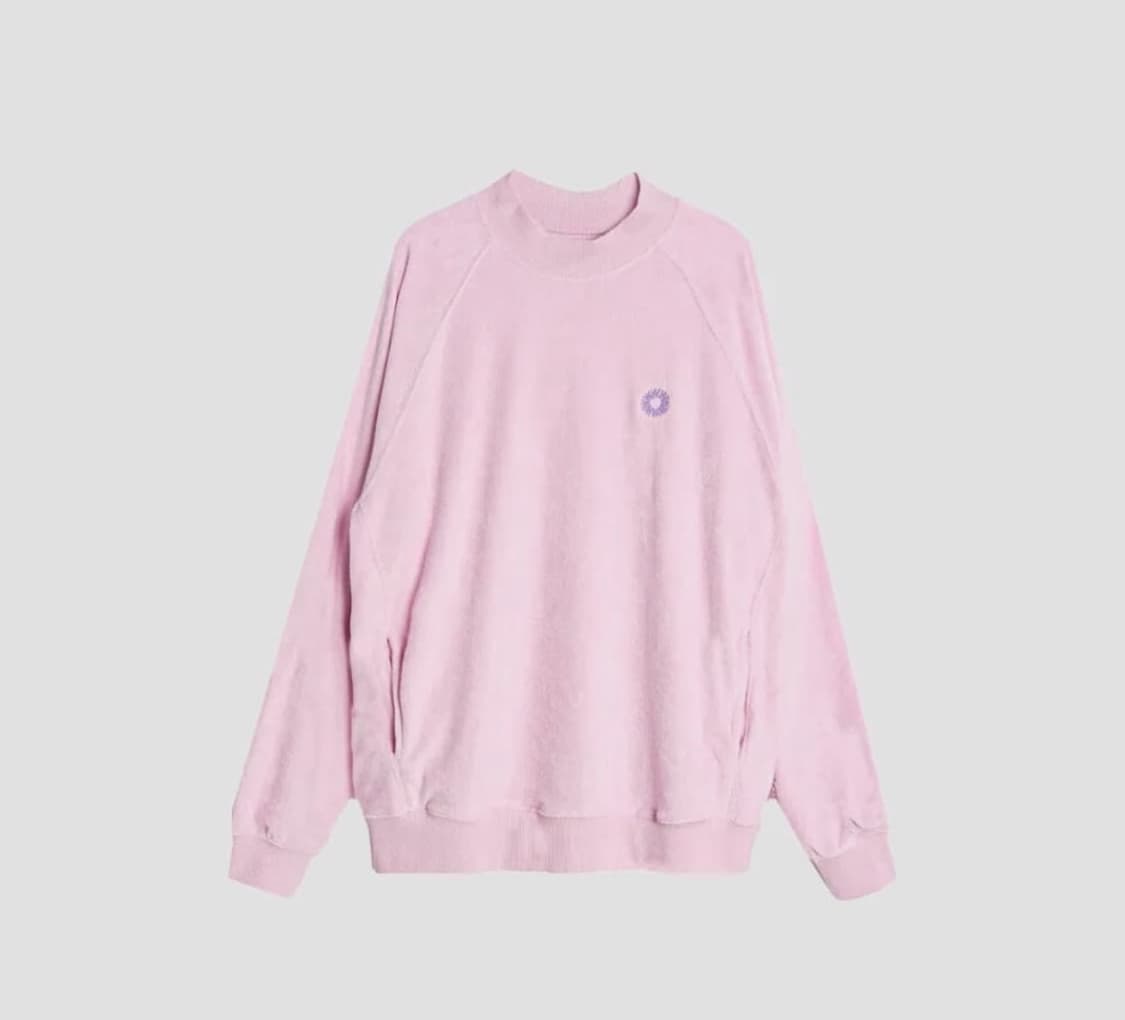 999휴머니티 에브리데이 테리 모크넥 맨투맨 라벤더 상품이미지1