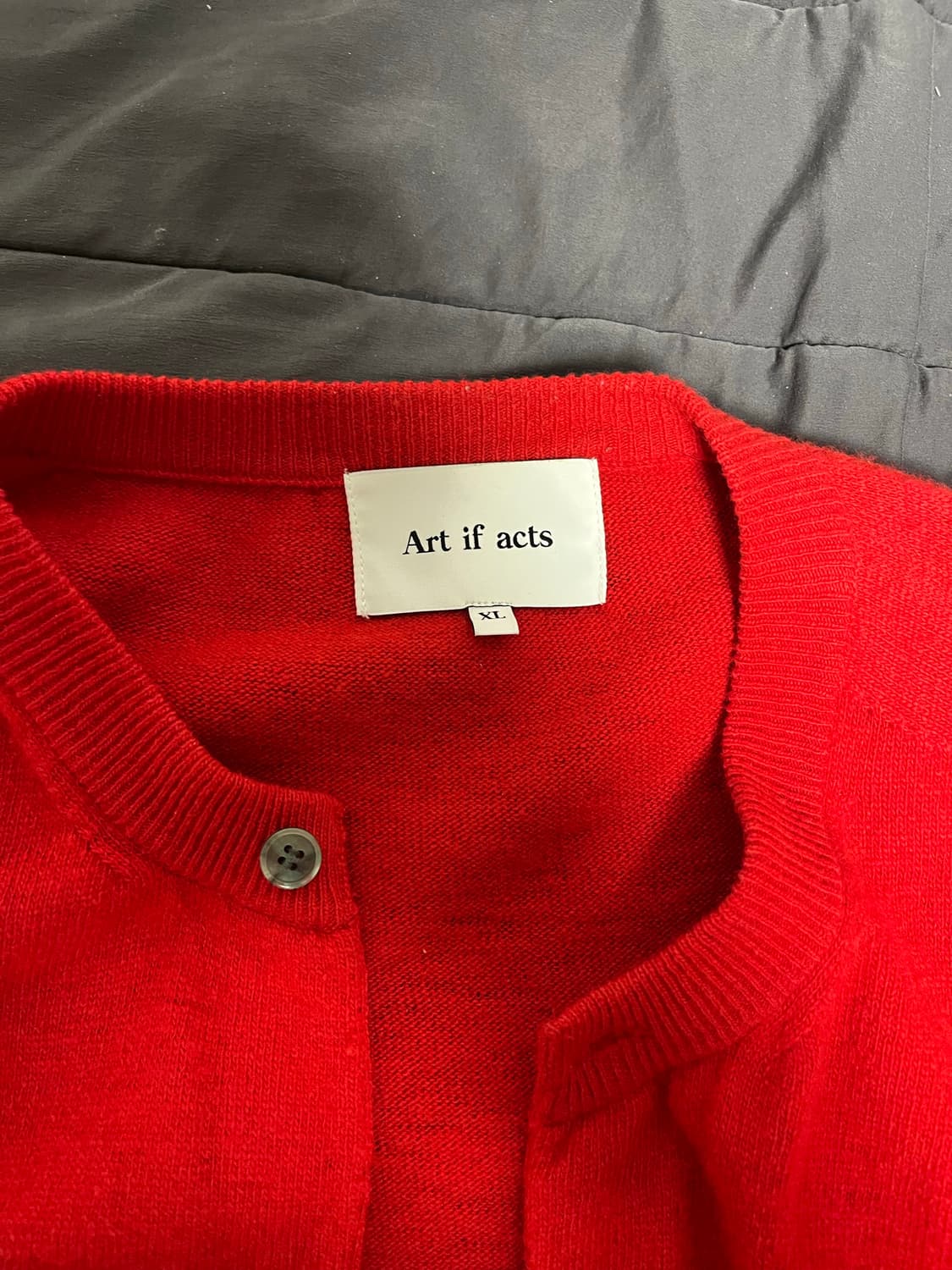 아트이프액츠 울가먼트 라운드넥 니트_Red XL사이즈 상품이미지6