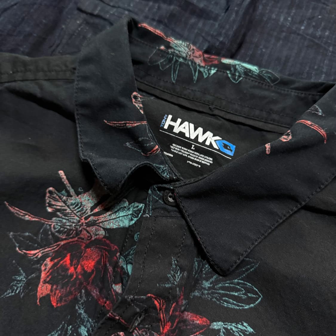 Hawk 플라워 패턴 하프셔츠 L 상품이미지2