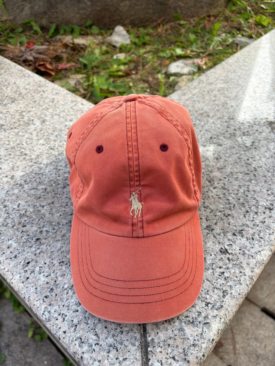 90s Polo RL 폴로 랄프로렌 페이딩 볼캡 (orange) 상품이미지1