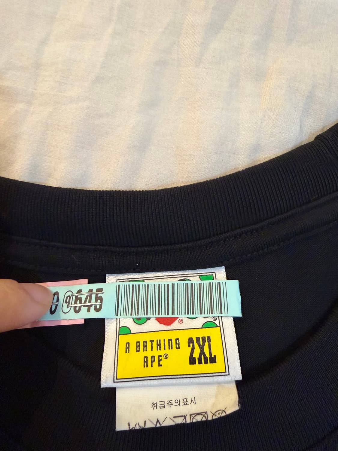 (2XL) 베이프 자수 반팔 티셔츠 상품이미지4