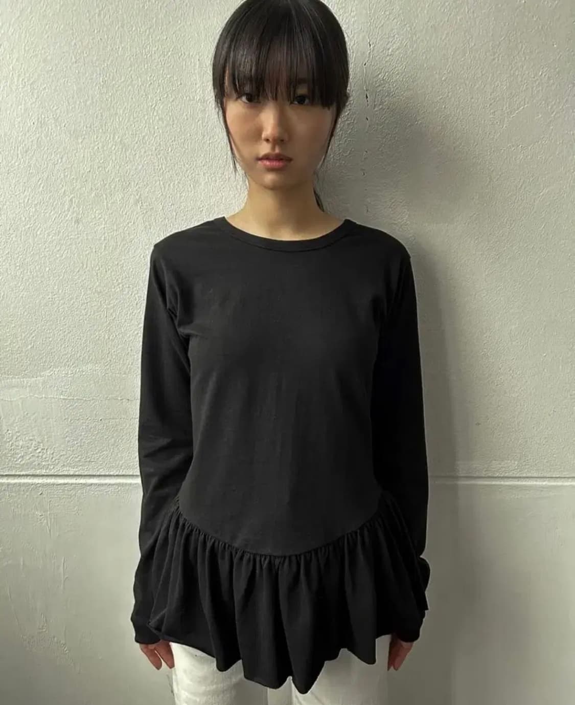 동은 드레스 티셔츠 블랙 1 상품이미지2
