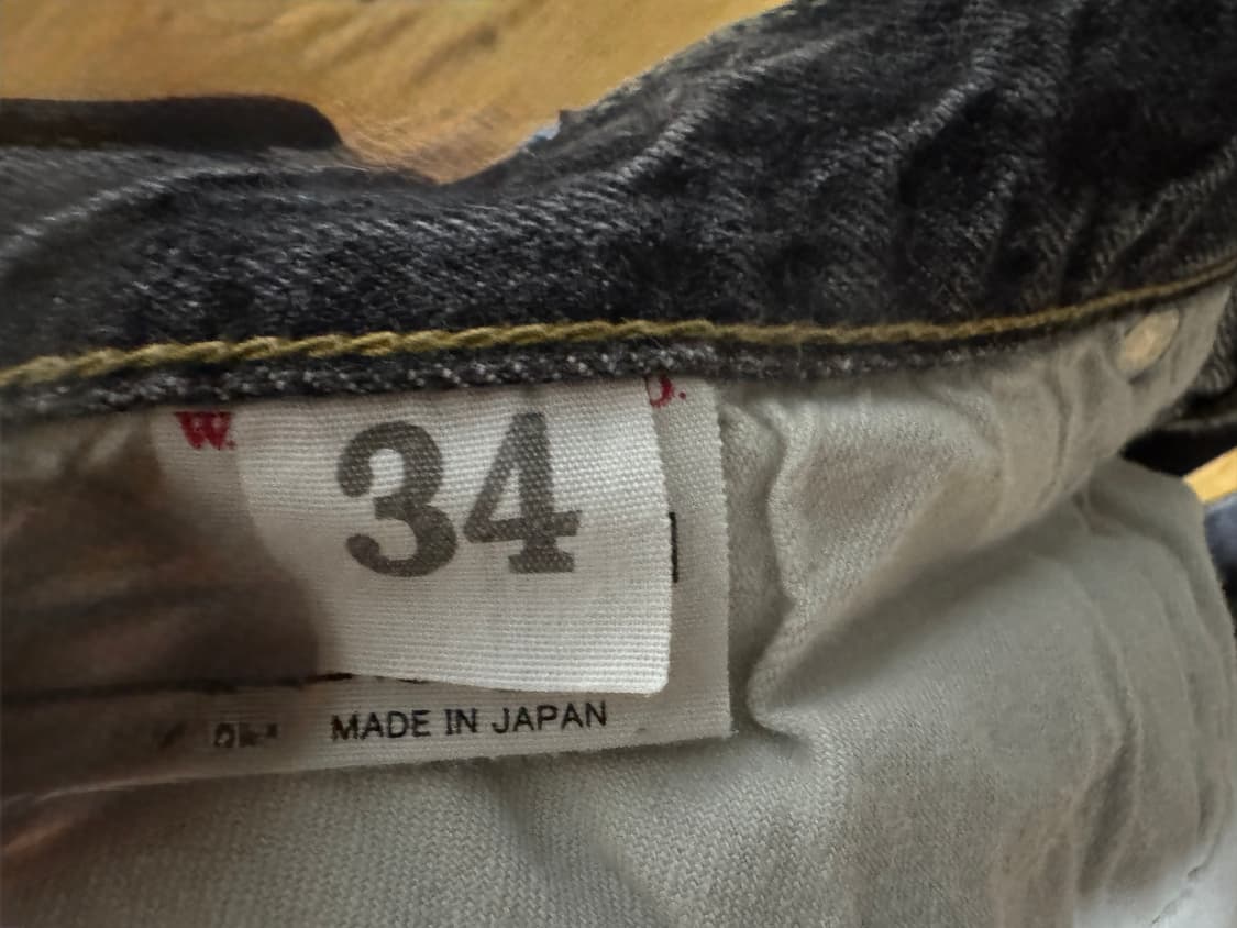 WAREHOUSE 웨어하우스 1101 2ND HANDS W34 블랙 상품이미지4