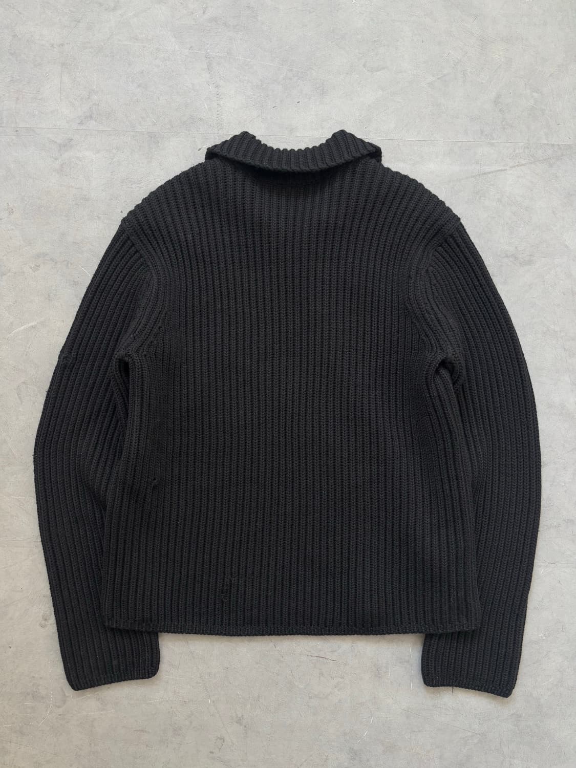 Armani Exchange 아르마니 익스체인지 블랙 퍼 니트 집업 상품이미지7