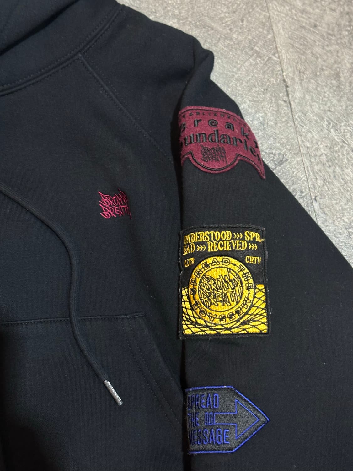 브라운브레스 여성 크롭 기모 후드티 M 상품이미지4