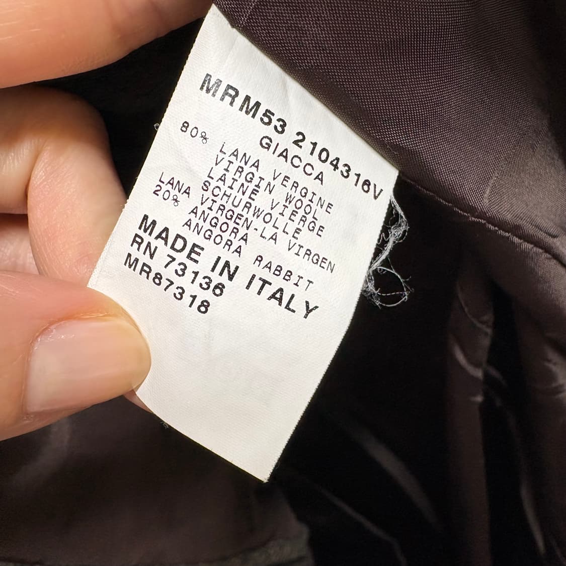 MAXMARA MARINA RINALDI 울앙고라 헤링본 자켓  상품이미지3