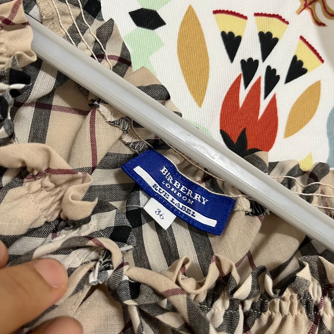 버버리 블루라벨 체크 원피스 36 상품이미지2