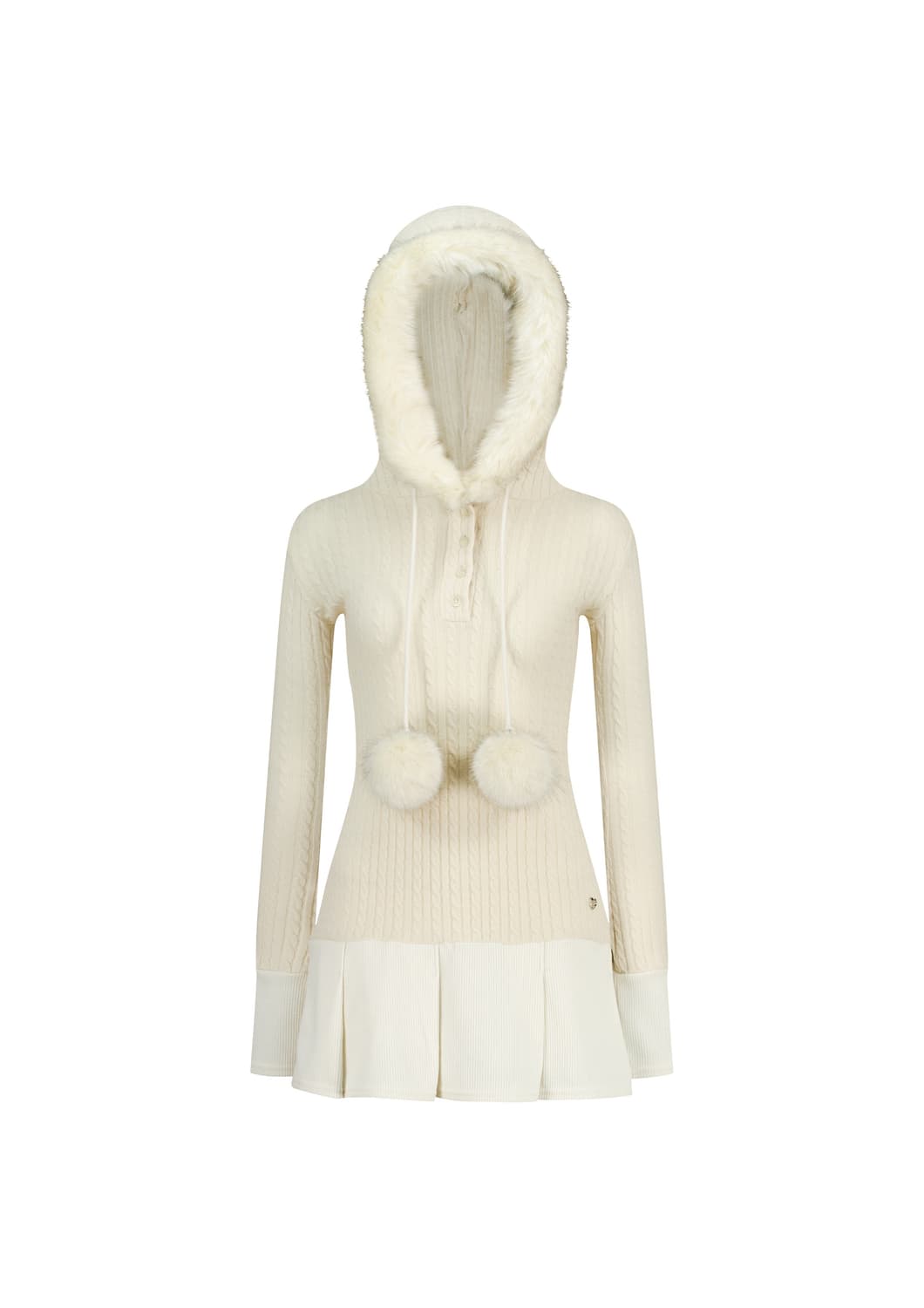 포어링 SNOWBALL ONE-PIECE [IVORY] 상품이미지2