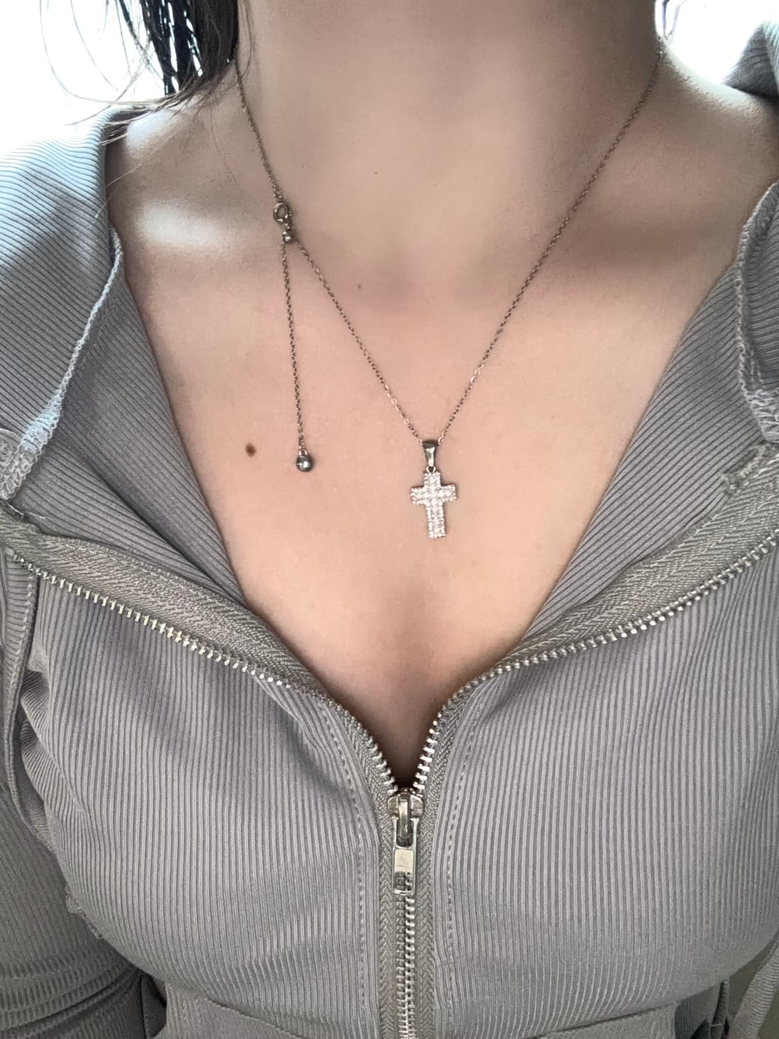 Cubic Cross necklace 상품이미지3