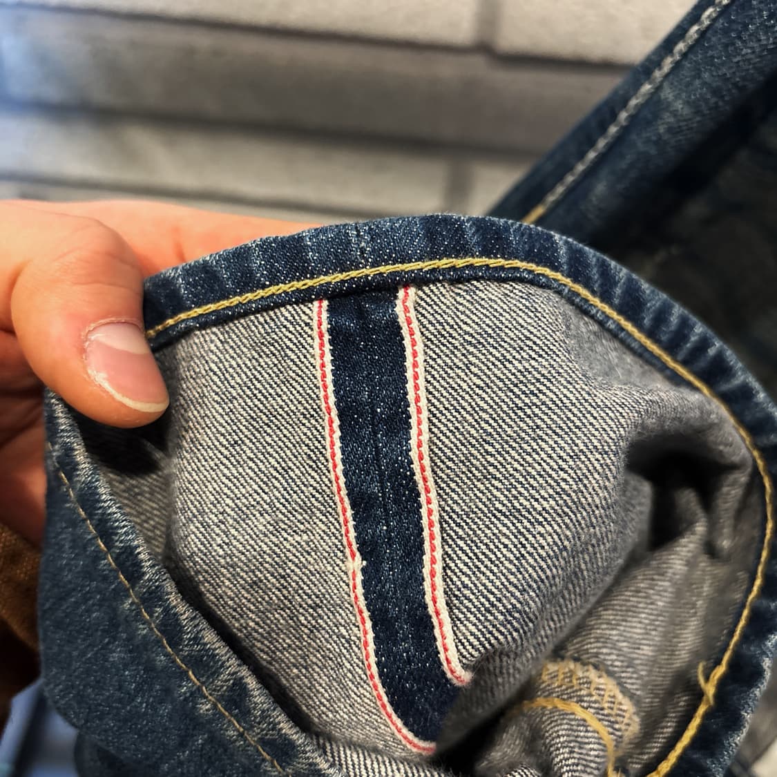 서브사이어티 재패니즈 셀비지 데님팬츠 빈티지 워싱 디테일 상품이미지7