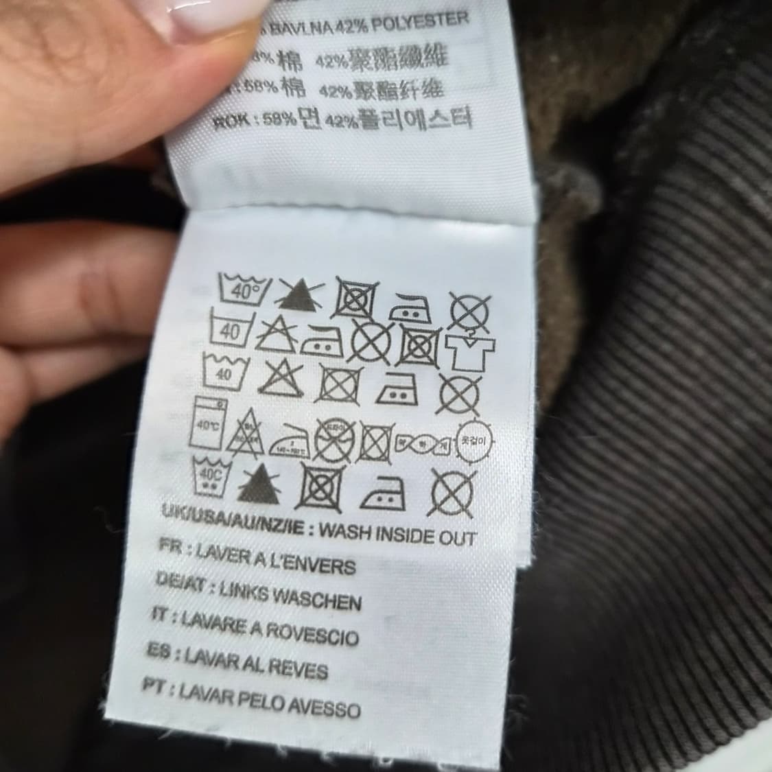 칼하트 브라운 로고 맨투맨 여성 S 상품이미지5