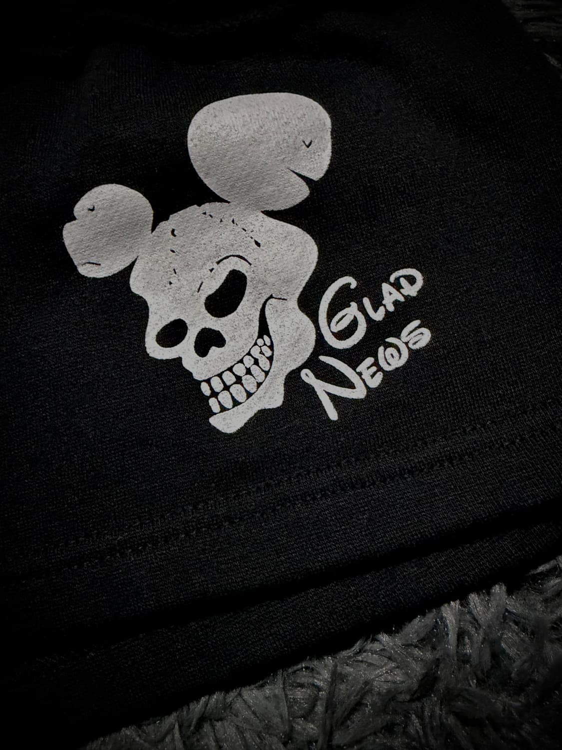 GLAD NEWS 프린트 블랙 스웻 숏팬츠 상품이미지6