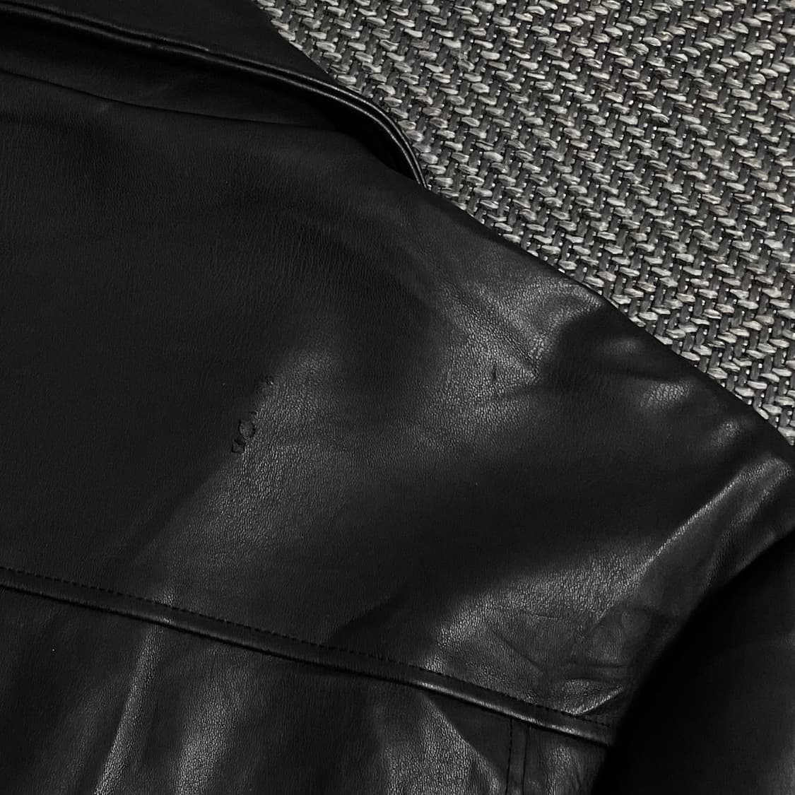 빈티지 블랙 레더 라이더 자켓y 4474 상품이미지6