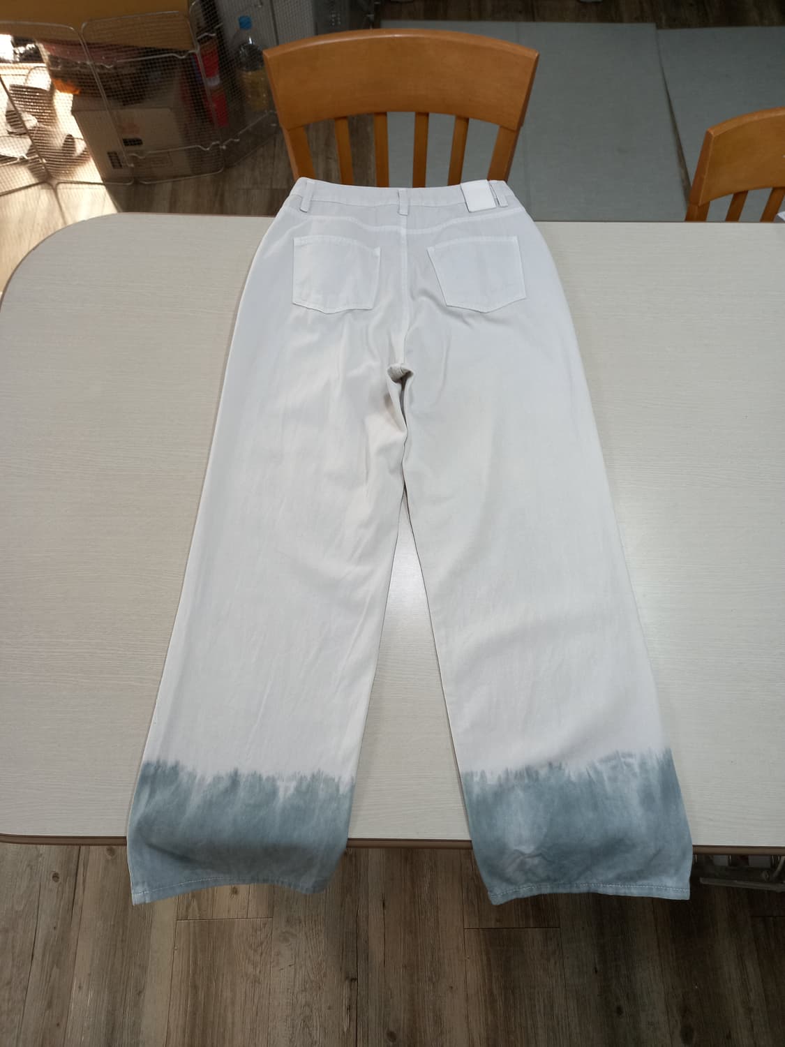 27-28 OOTJ 봄여름용 하이웨이스트 상하스판 와이드진 27-615 상품이미지2