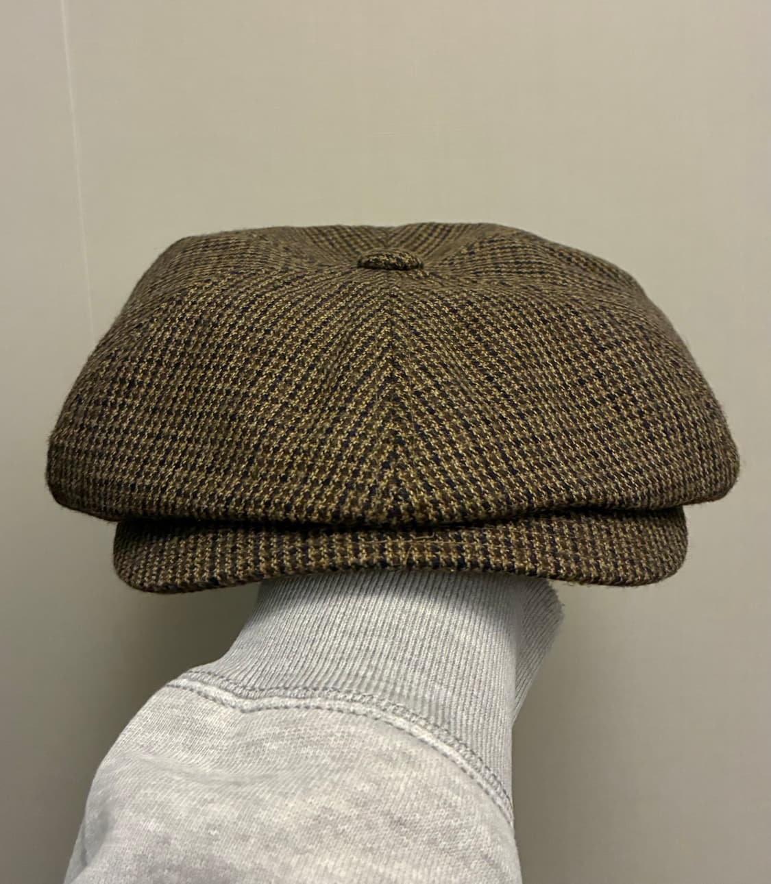 (F)와일드브릭스 하운드투스 체크 뉴스보이캡 헌팅캡 브라운 상품이미지2