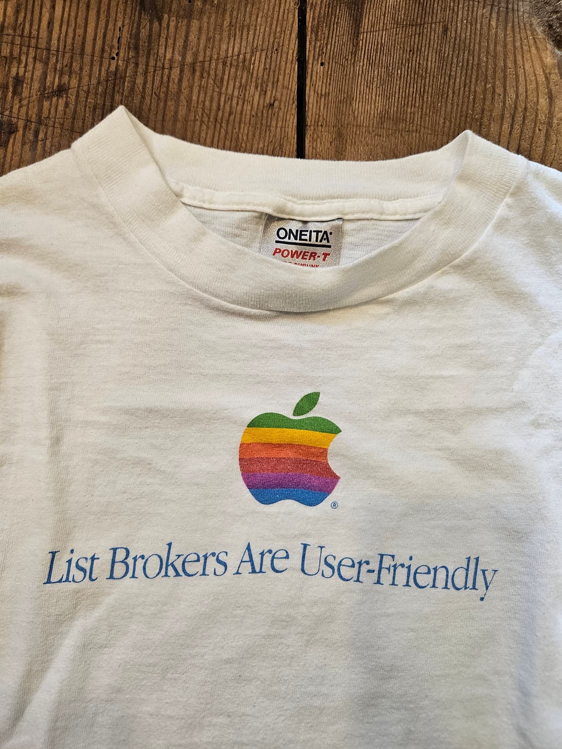 80s90s 빈티지 애플 티셔츠  상품이미지3