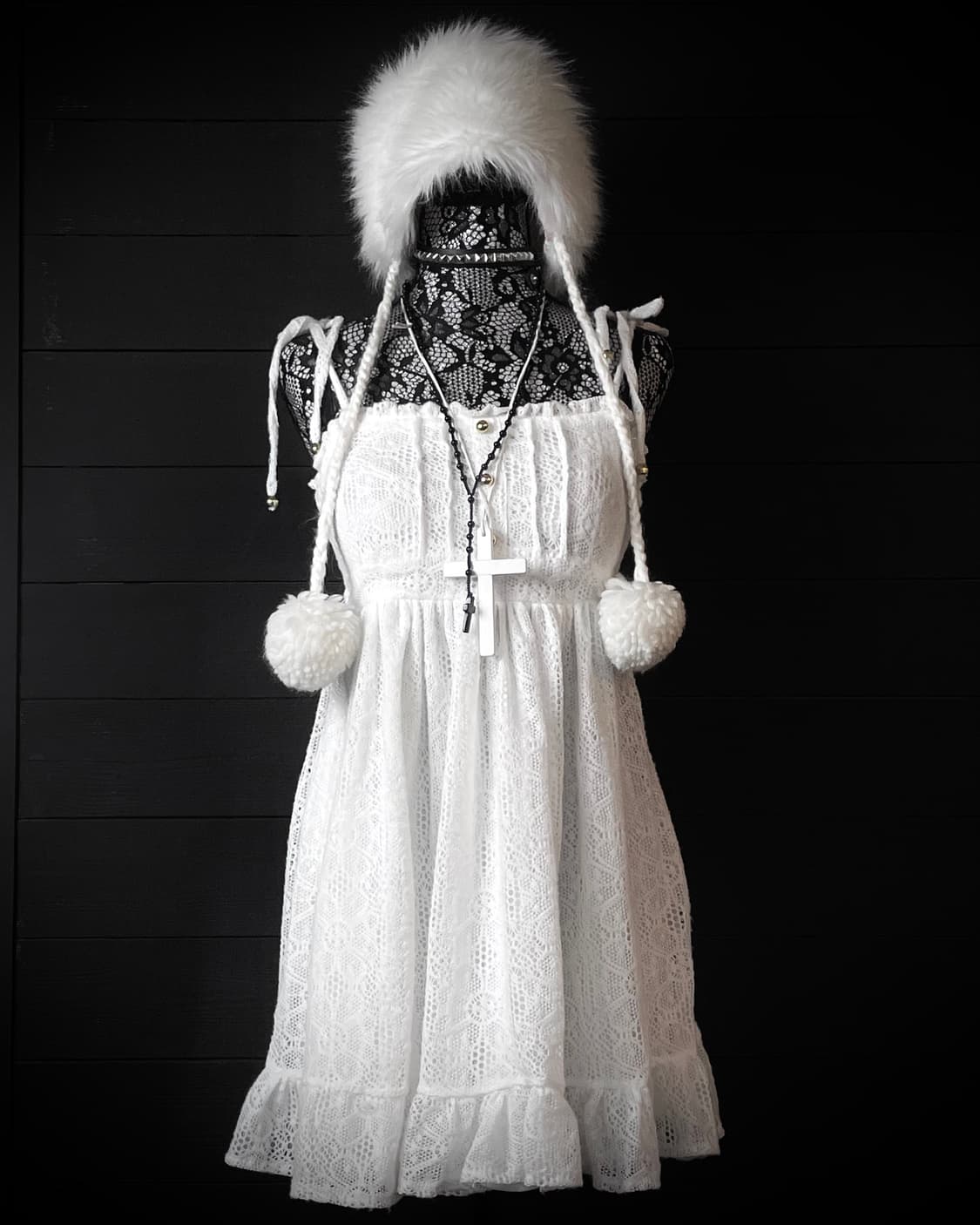 LIZ LISA 리즈리사 갸루 화이트 리본 타이 원피스 상품이미지1